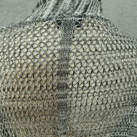 Torrid 2X Black White Sleeveless Knit Cardigan - Picture 7 of 10